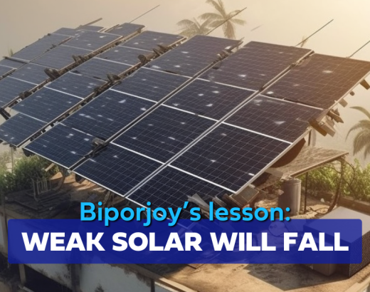 The Biporjoy Lesson: Only Resilient Solar Survives Cyclones